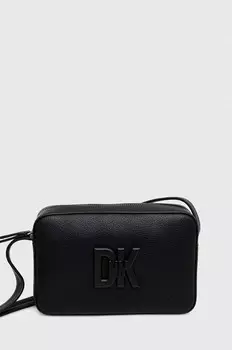 Кожаная сумка Dkny, черный