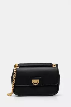 Кожаная сумка Dkny, черный