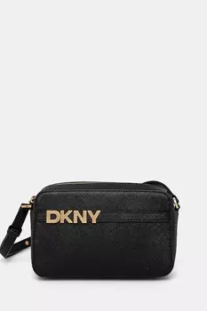 Кожаная сумка Dkny, черный