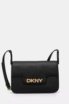 Кожаная сумка Dkny, черный