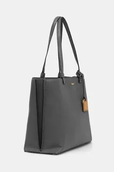 Кожаная сумка Dkny, серый