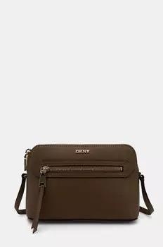 Кожаная сумка Dkny, зеленый
