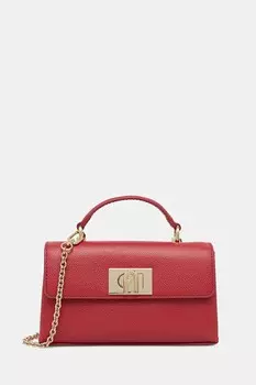 Кожаная сумка Furla, красный