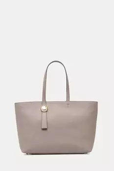 Кожаная сумка Furla, серый