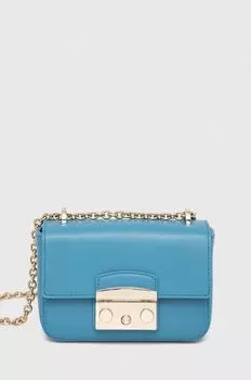 Кожаная сумка Furla, синий