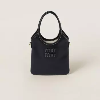 Кожаная сумка IVY Miu Miu, черный
