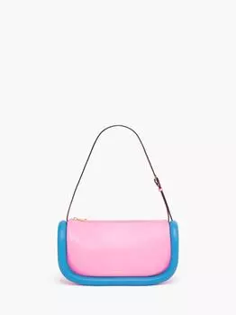 Кожаная сумка JW Anderson, розовый / голубой