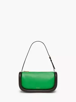 Кожаная сумка JW Anderson, зеленый / мокка / черный