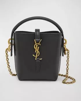 Кожаная сумка-мешок Le 37 Micro YSL Saint Laurent, цвет Black