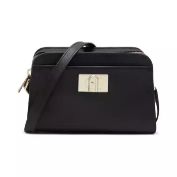 Кожаная сумка-мессенджер Furla, черный