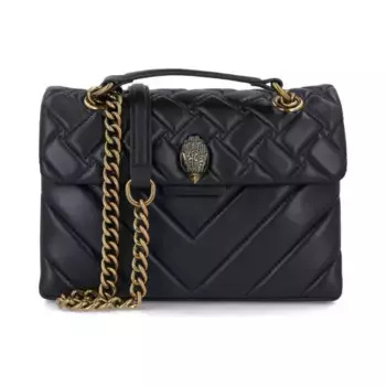 Кожаная сумка-мессенджер Kensington Kurt Geiger, черный