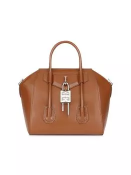 Кожаная сумка Mini Antigona Lock Givenchy