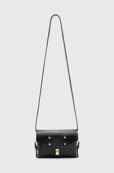 Кожаная сумка MIRO MINI AllSaints, черный