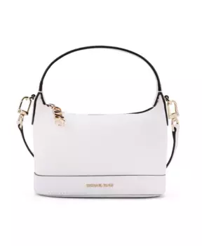 Кожаная сумка на молнии Michael Kors, белый