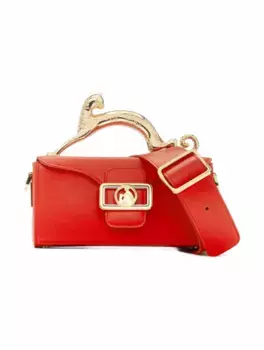Кожаная сумка на плечо Lanvin, красный
