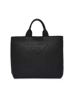 Кожаная сумка Prada, черный