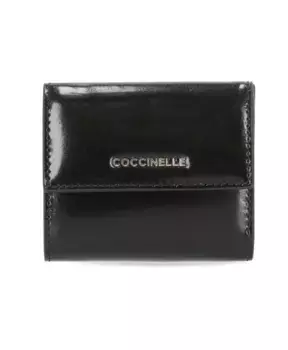 Кожаная сумка с отделениями Coccinelle, черный