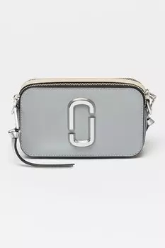 Кожаная сумка Snapshot Marc Jacobs, серый