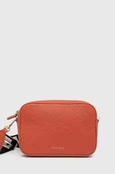 Кожаная сумка ТЕБЕ Coccinelle, оранжевый