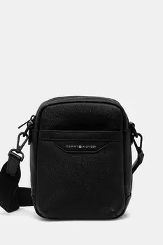 Кожаная сумка Tommy Hilfiger, черный