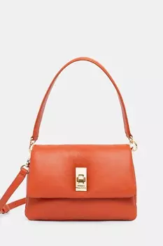 Кожаная сумка Tommy Hilfiger, оранжевый