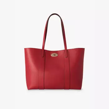 Кожаная сумка-тоут Bayswater Mulberry, красный
