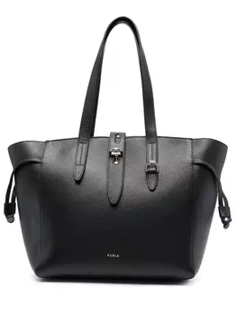 Кожаная сумка-тоут Furla, черный