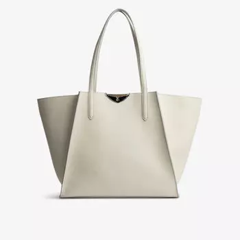 Кожаная сумка-тоут Le Borderline Zadig&Voltaire, цвет flash