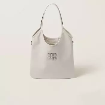 Кожаная сумка-тоут Miu Miu, белый