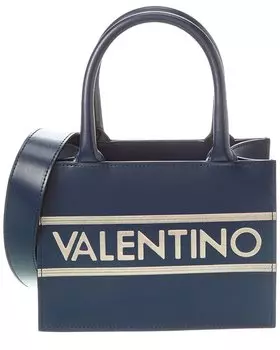 Кожаная сумка-тоут Valentino by Mario Valentino Marie Lavoro, синий