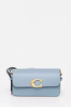 Кожаная сумка Zoe Coach, синий