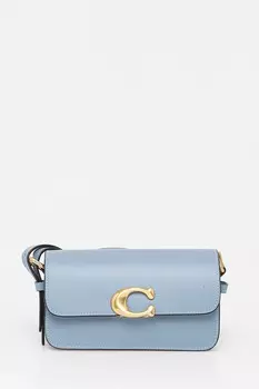 Кожаная сумка Zoe Coach, синий