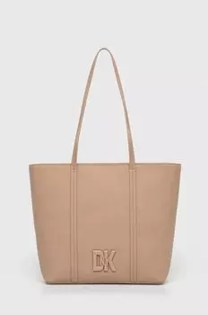 Кожаная сумочка Dkny, бежевый