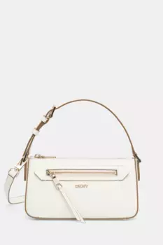 Кожаная сумочка Dkny, бежевый