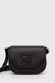 Кожаная сумочка Dkny, черный