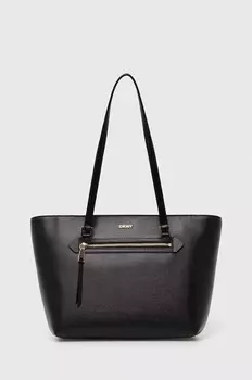 Кожаная сумочка Dkny, черный