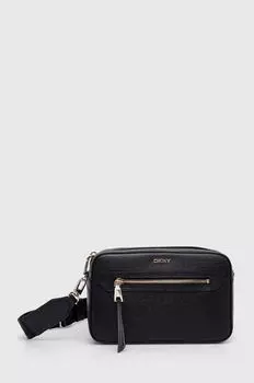 Кожаная сумочка Dkny, черный