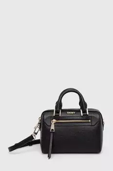 Кожаная сумочка Dkny, черный