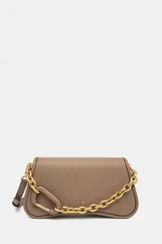 Кожаная сумочка Dkny, коричневый