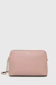 Кожаная сумочка Dkny, роза
