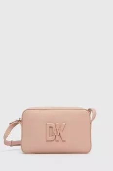 Кожаная сумочка DKNY, розовый
