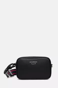 Кожаная сумочка Emporio Armani, черный