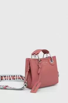 Кожаная сумочка Emporio Armani, розовый