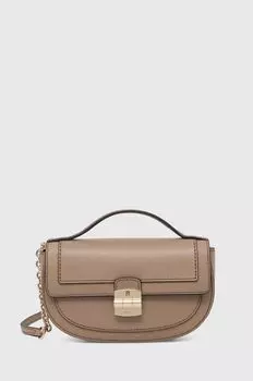 Кожаная сумочка Furla, бежевый