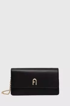 Кожаная сумочка Furla, черный