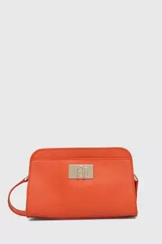 Кожаная сумочка Furla, оранжевый