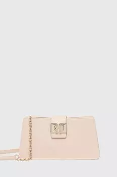Кожаная сумочка Furla, розовый