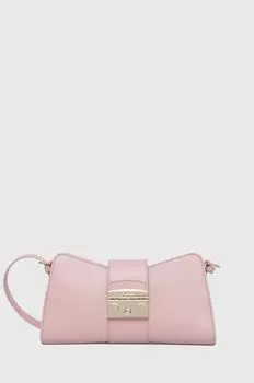 Кожаная сумочка Furla, розовый