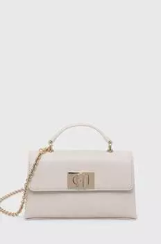 Кожаная сумочка Furla, серый