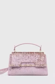 Кожаная сумочка Guess, фиолетовый